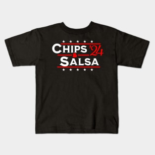 Chips And Salsa '24 Funny 2024 Election meme Funny Chips & Salsa '24 Kids T-Shirt